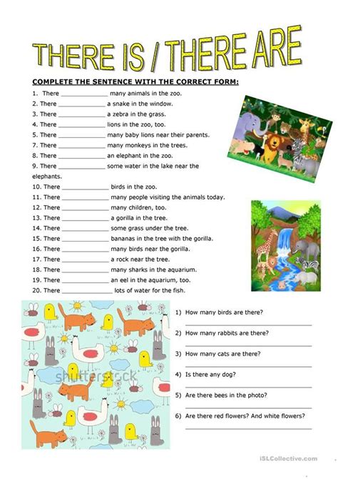 There Is There Are Worksheet Free Esl Printable Worksheets Made By