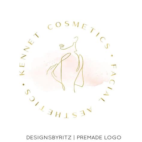 Premade Logo Design Beauty Salon Logo Design Aesthetics Etsy Uk