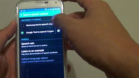 Samsung Galaxy S5 How To Install And Change Different Text To Speech
