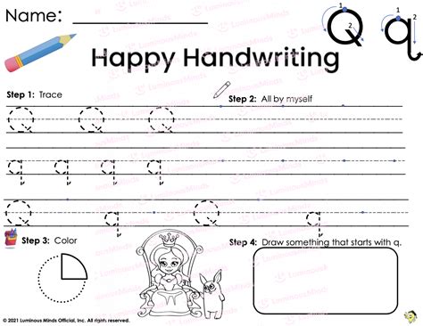 Reading Comprehension Worksheets Happy Handwriting Q