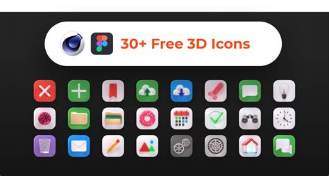 Free 3d Icons Pack Figma
