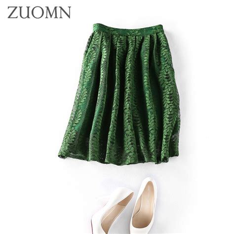 New Women Lace Skirt A Line Hollow Out Sexy Lace Skirts Ladies Casual