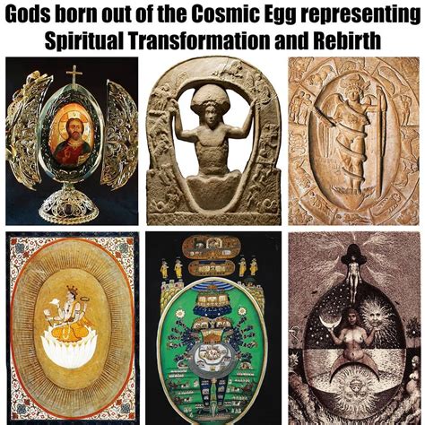 Gods Born Out Of The Cosmic Egg Representing Spiritual Transformation