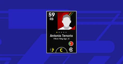 Antonio Tenorio Efootball 2022 Stats