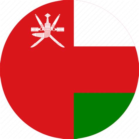 Circle Circular Country Flag Flag Of Oman Flags National Oman