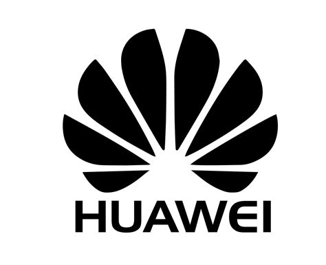 Huawei Logo Brand Phone Symbol With Name Black Design China Mobile