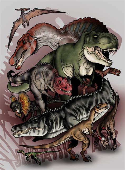 Jurassic Park Bestiary The Predators By The Alienmorph On Deviantart Jurassic World Dinosaurs