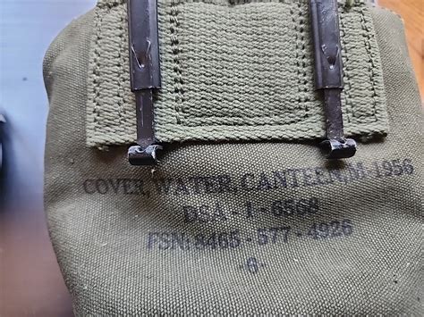 Original Pre To Early Vietnam War Era Us Army M1956 Od Canteen Carrier