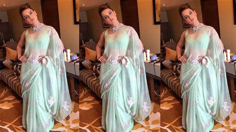Kangana Ranauts Mint Green Sari Is Perfect For Summery Tea Parties Vogue