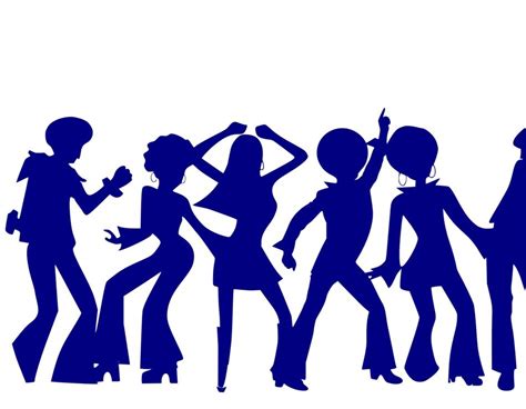 Drawing Of People Dancing At The Disco Party Free Image Download