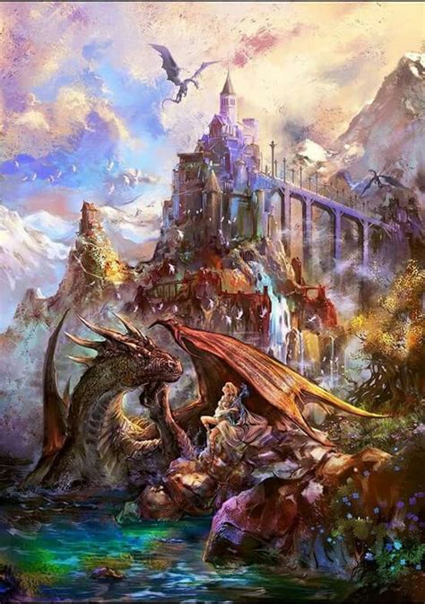 Dragon Protector And Friend Fantasy Art Landscapes Fantasy Artwork
