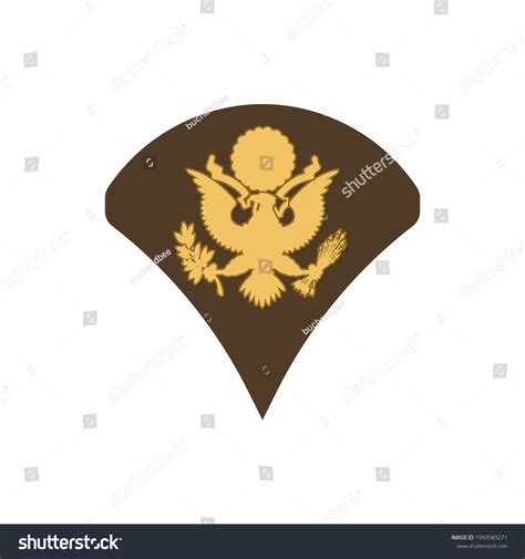 Specialist Spc Soldier Military Rank Insignia Stock Vector Royalty