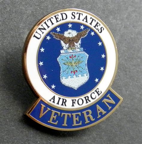 Us Air Force Veteran Usaf Vet Lapel Pin Badge 1 Inch Ebay