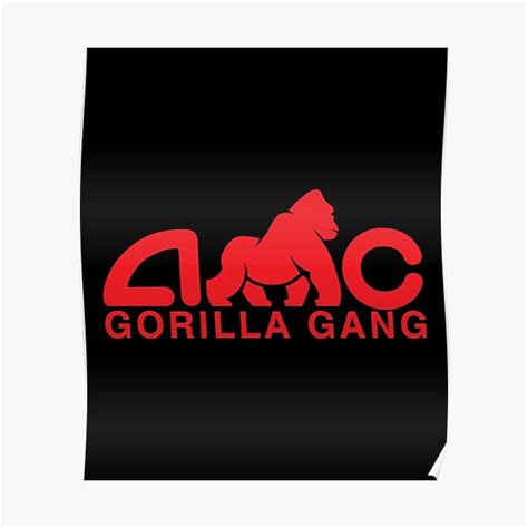 Amc Ape Gorilla Gang Gme Wsb Stonks Poster For Sale By Muoichin