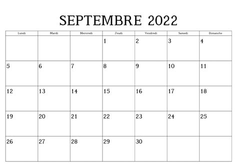 Septembre 2022 Calendrier 2023 Calendrier