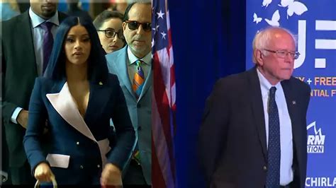 cardi b and sen sanders team up for voting video abc7 new york