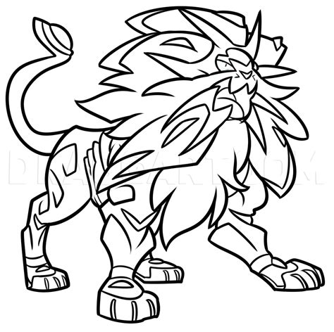 Solgaleo Coloring Page Coloring Pages