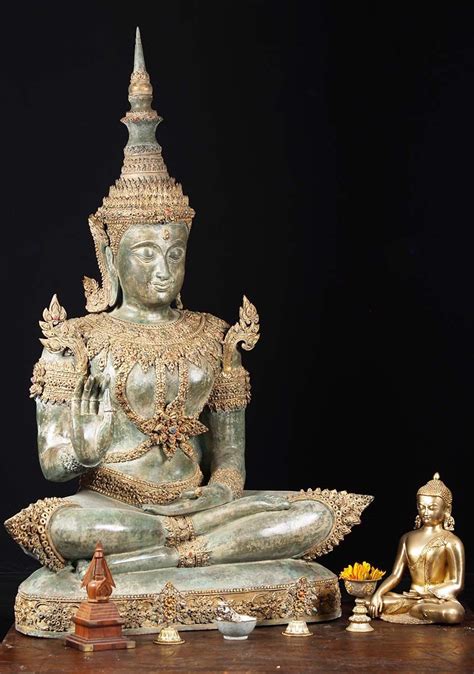 Sold Thai Royal Abhaya Mudra Buddha Statue 52 Buddha Statue Thai
