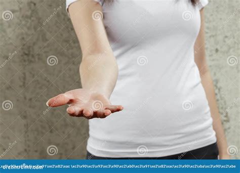 Female Hands Extended Close Up Stock Photo Image Of