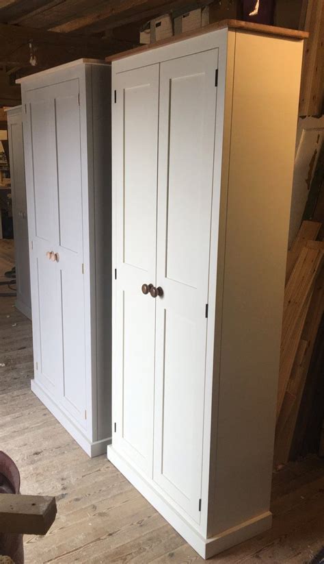 2 Door Hallway Utility Cloak Room Storage Cupboard With Hooks And