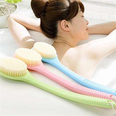 Long Handle Bath Brush Scrub Skin Massage Shower Feet Rubbing Brush For Back Exfoliation Brushes