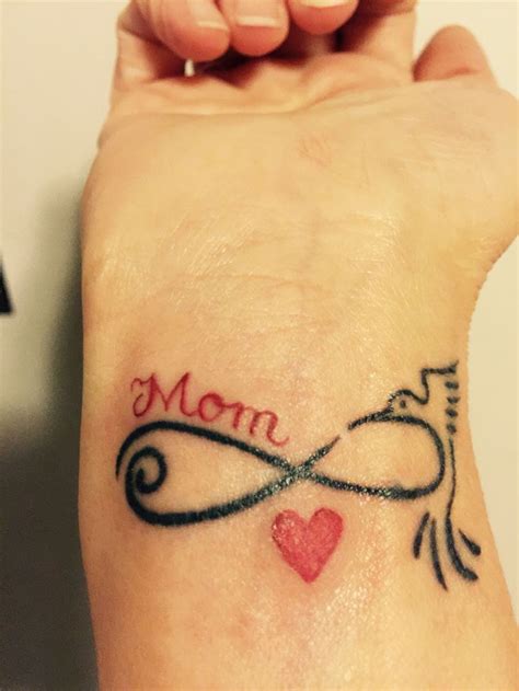 There are many popular mom tattoo designs and most of these designs have cluster of roses, birds, and angels, cross, heart, anchor or scroll designs with banner that says mom. After in memory of Mom ️ | Mom tattoos, Memorial tattoos ...