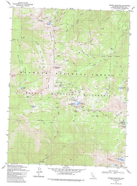 Marble Mountain Topographic Map Ca Usgs Topo Quad 41123e2