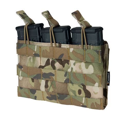 Idogear Tactical 556 Molle Triple Open Top Mag Pouch Hunting Mag