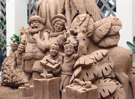 Sand Sculptures Bring Holiday Cheer To Oahu Hawaii Aloha Travel