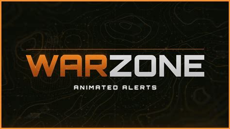 Warzone Animated Alerts Animated Twitch Overlays Alerts Youtube