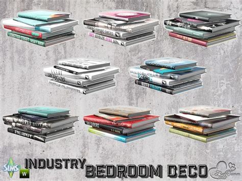 Buffsumms Bedroom Industry Deco Books V1 Sims 4 Sims Sims 4 Game