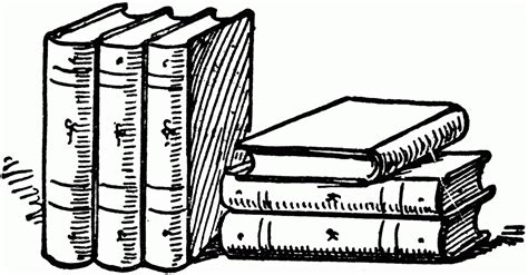 11 Book Clip Art Black And White Preview Books Clipart Bla