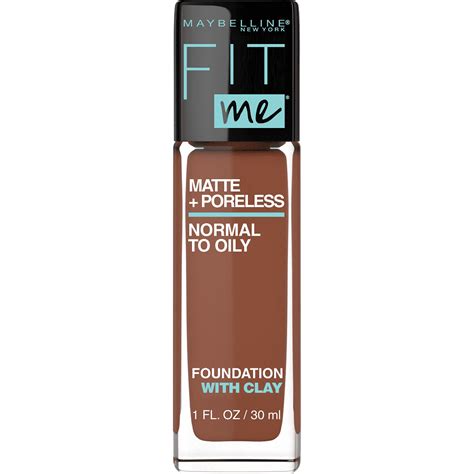 Maybelline Fit Me Matte Poreless Liquid Foundation Makeup Nutmeg Fl Oz Walmart