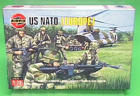 Airfix 172nd Scale Modern Nato Us Army Plastic Soldiers Set