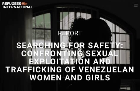Searching For Safety Confronting The Sexual Exploitation And Trafficking Of Venezuelan Women