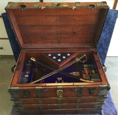 Antique Trunk Navy Retirement T For Seal Team Senior Chief Petty
