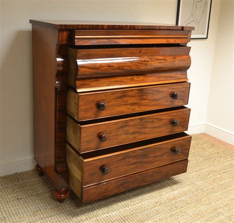 Stunning Large Tall Victorian Mahogany Scottish Antique Chest Of