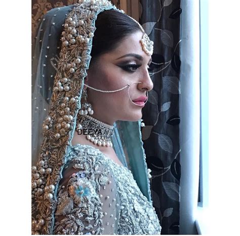 PEARLS PEARLS PEARLS | Pakistani bridal couture, Indian bridal makeup, Pakistani bridal dresses