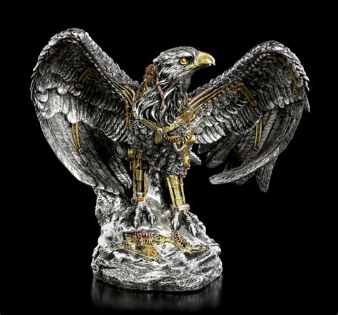 Steampunk Eagle Figurine Mechanic Guardian Animals Figures