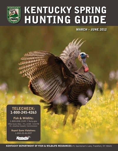 Hunting Guide Kentucky Department Of Fish And Wildlife Resources