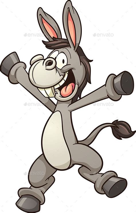 Cartoon Donkey Happy Cartoon Cartoon Drawings Cartoon Caracters