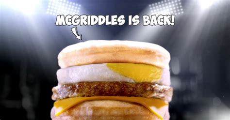 Didn't know it existed for years lol, but well you should head down to try it now. McGriddles returns to McDonald's S'pore from February 28 ...
