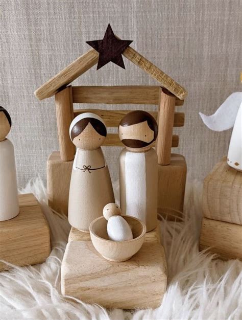 how to make your own diy wooden peg doll nativity set artofit