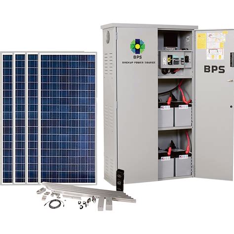 Bps 4400 Watt 8 Battery Backup Solar Power System With 4 Crystalline