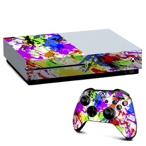 Xbox One S Console Skins Decal Wrap Only Paint Splatter Ebay