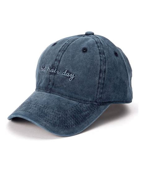 Denim Baseball Cap Hat Adjutable Plain Cap For Women With Bad Hair Day