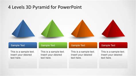 4 Levels Flat Pyramid Diagram Template For Powerpoint Slidemodel Images