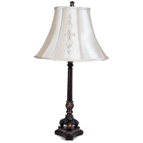 Allen Roth 12 In X 17 In Beige Fabric Bell Lamp Shade In The Lamp