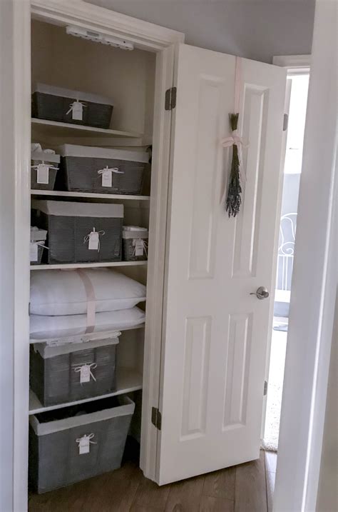 Simple And Pretty Linen Closet Organization Bekahbee