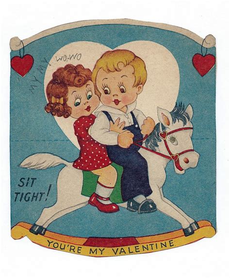 Vintage Valentine Day Card Sit Tight Youre My Valentin Flickr